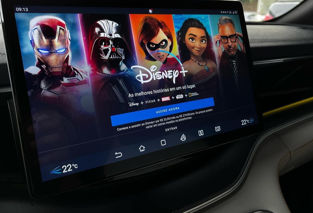 YouTube och Netflix AI-box för BYD